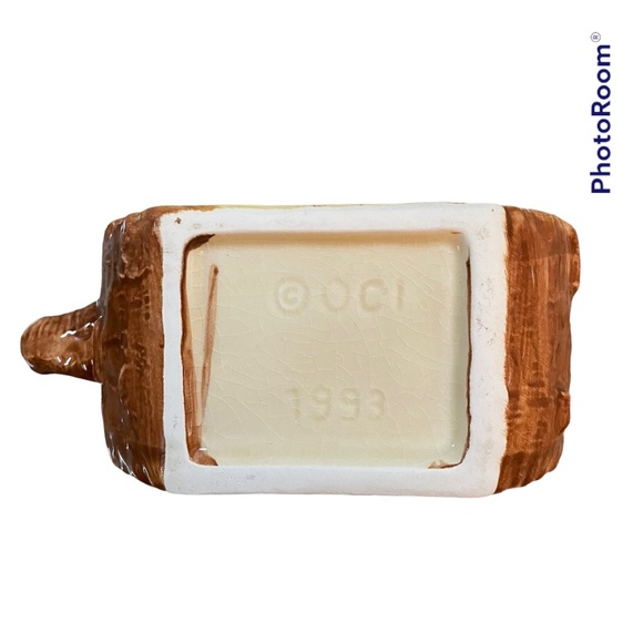 Fitz & Floyd creamer and sugar log Vermont Country Prairie Maple Woods Nature - Picture 11 of 11